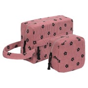 Kosmetiktasche Damen Cord Kulturtasche Kosmetikbeutel Pink P 1 St