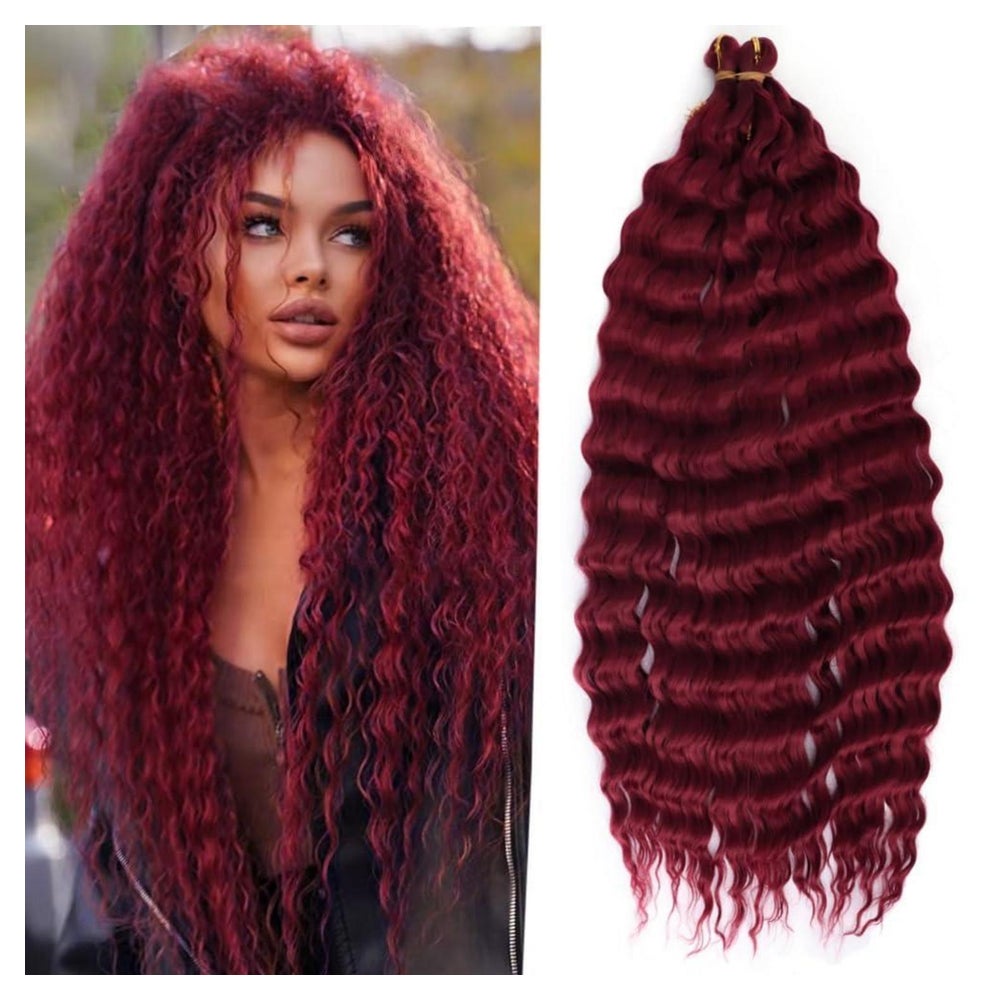 Häkelzöpfe Haarverlängerungen Tief Twist 22 Zoll 3er Locken 1 St