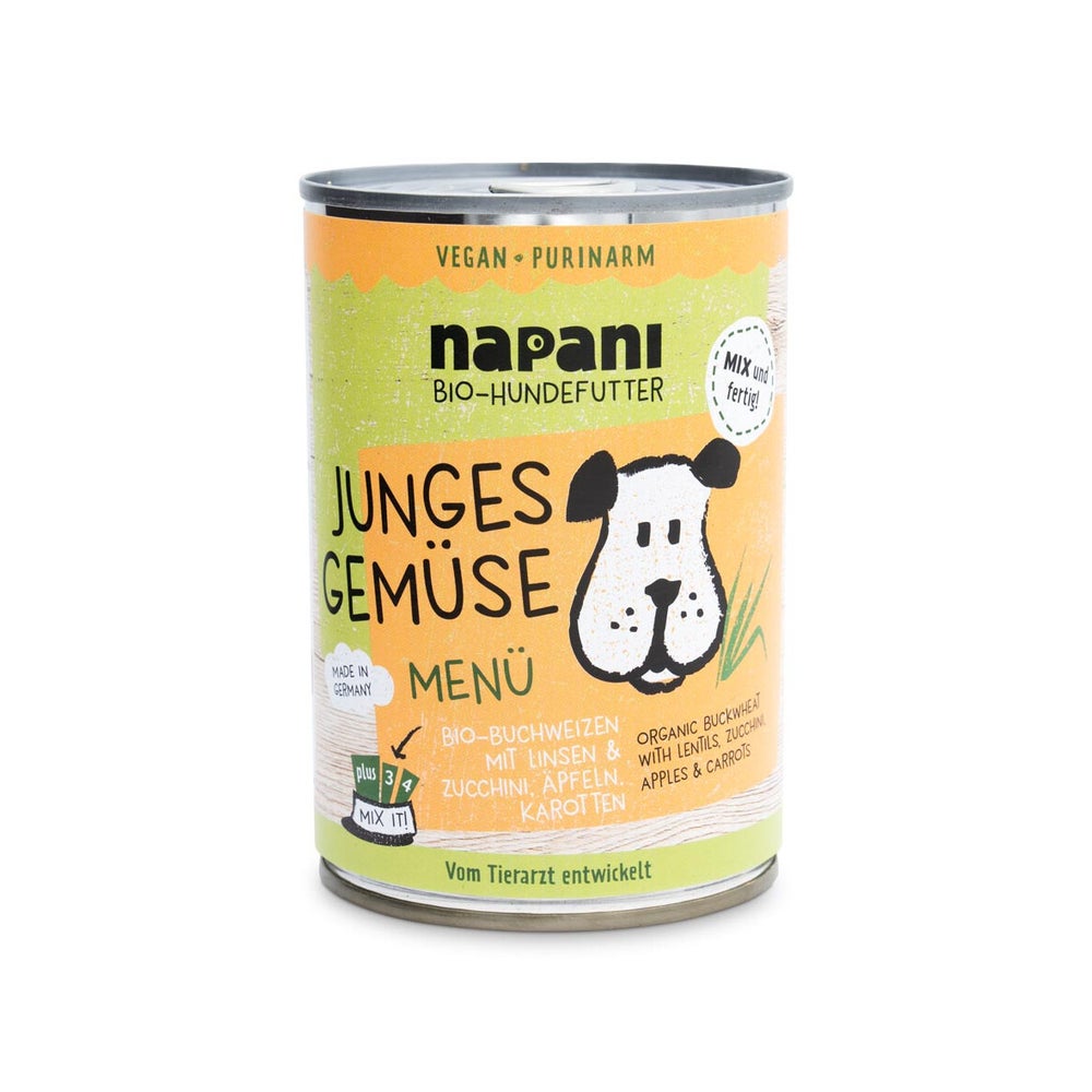 Bio Menü für Hunde Junges Gemüse mit Buchweizen und... 400 g