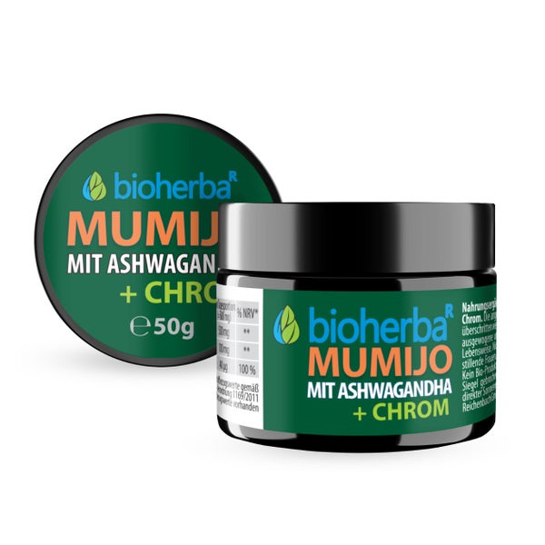 Bioherba Mumijo Extrakt Shilajit mit Ashwagandha 50 g