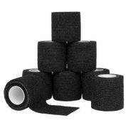 ACWOO Selbstklebender Verband 8 Rollen Schwarz 5cmx4.5m 1 St