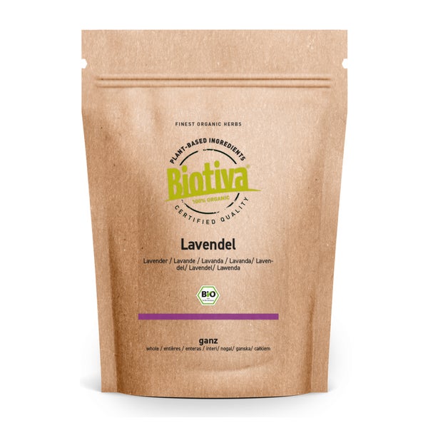 Biotiva Lavendelblüten ganz Bio 400 g