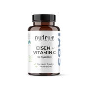 nutri+ Eisen Tabletten + Vitamin C - 90 Eisentabletten 90 St