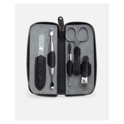 G&F Timor® 5-tlg Manikürset Leder schwarz Glasfeile 33097 1 St