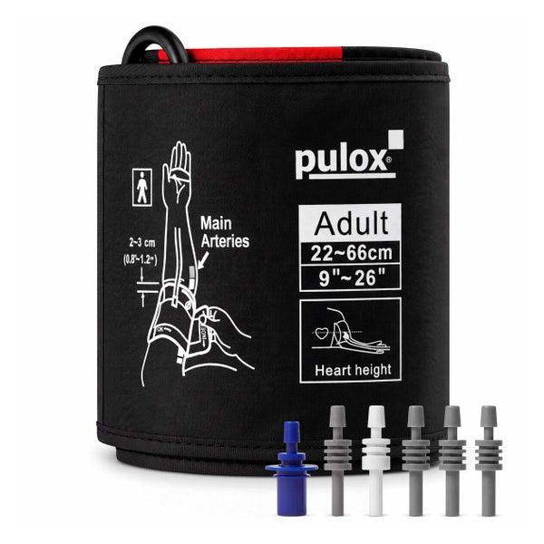 Pulox 1-Schlauch Blutdruckmanschette (22 - 66 cm) - inkl. Adapter 1 St