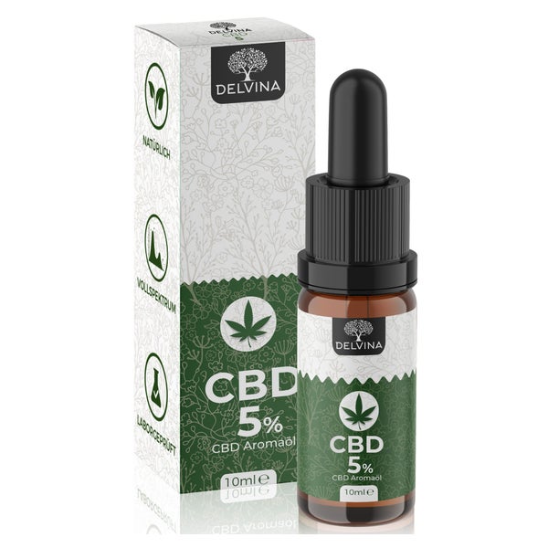 Delvina CBD Öl 5% - Vollspektrum Hanföl 10 ml