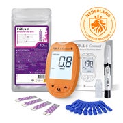 FORA 6 Connect Multi-Parameter Ketonmessgerät Starter Kit (Orange) – mmol/l + 20 Teststreifen 1 St