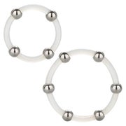 Calexotics - Penisring-Set - Silikonringe mit Stahlperlen 1 St