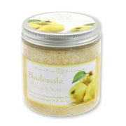 Badesalz Quitte Glas mit Bio Schafmilch 300 g