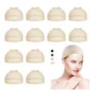 Dreamlover Hautfarben Wig Cap Haarnetz für Perücken 12 Stück 1 St