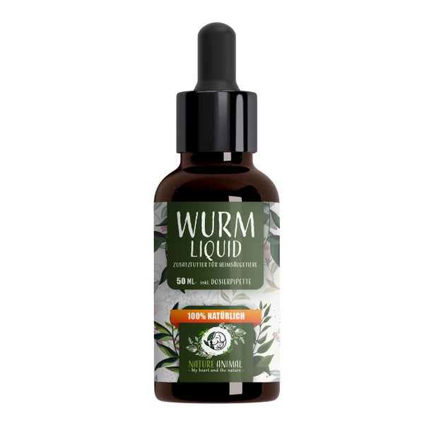 Nature Animal® Wurm Liquid | Futterzusatzmittel | Wurmkur 50 ml