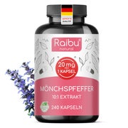 Mönchspfeffer Kapseln, 20 mg pro Kapsel, Hochdosiert - RAIBU 240 St