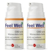 Cannabis CBD Gel mit Teufelskralle | CBD Wärmesalbe 2er Set