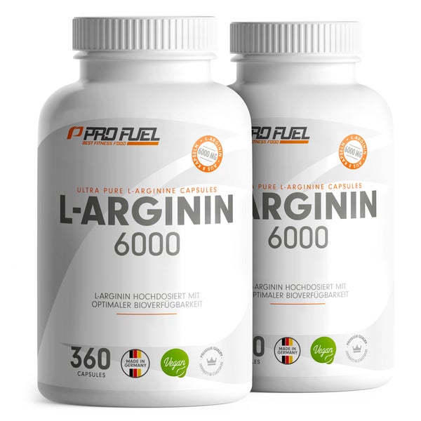 ProFuel L-Arginin 2x 360 Kapseln vegan mit 6000 mg L-Arginin 720 St