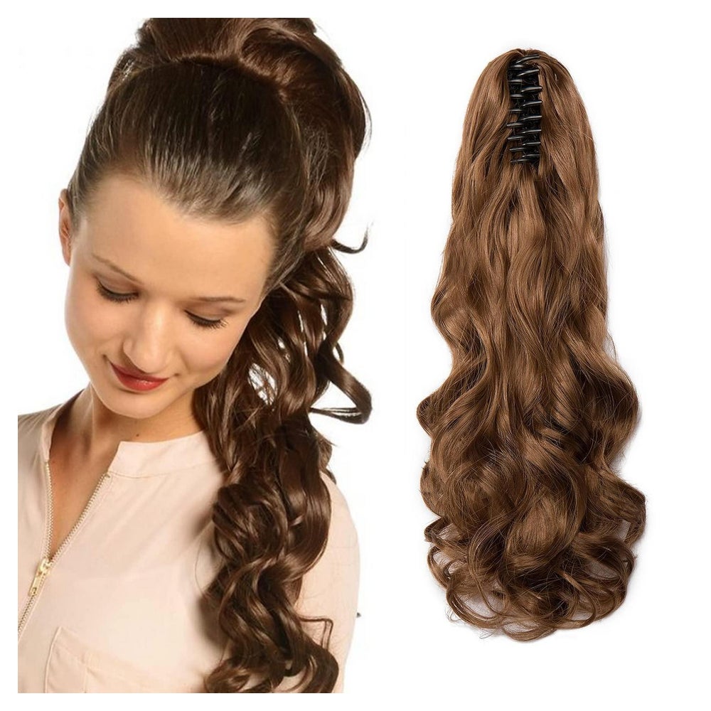 Haarteil Pferdeschwanz Clip Extensions Lockig 45 cm 140g gol 1 St