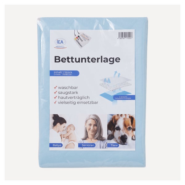 IEA Medical waschbare Bettunterlage - 75x85cm - 3er Pack 3 St