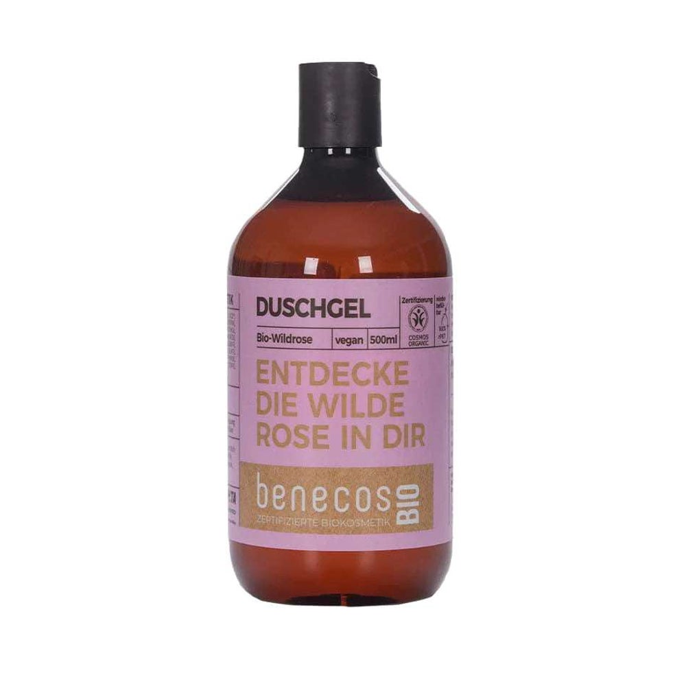 benecos ENTDECKE DIE WILDE ROSE IN DIR Duschgel Bio-Wildrose 500 ml