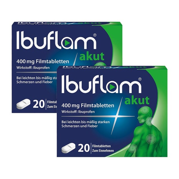 Ibuflam akut 400 mg Doppelpack 2X20 St
