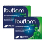 Produktabbildung: Ibuflam akut 400 mg Doppelpack 2X20 St