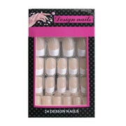 Click On / Press on Nails - Kunstige Franske Negle