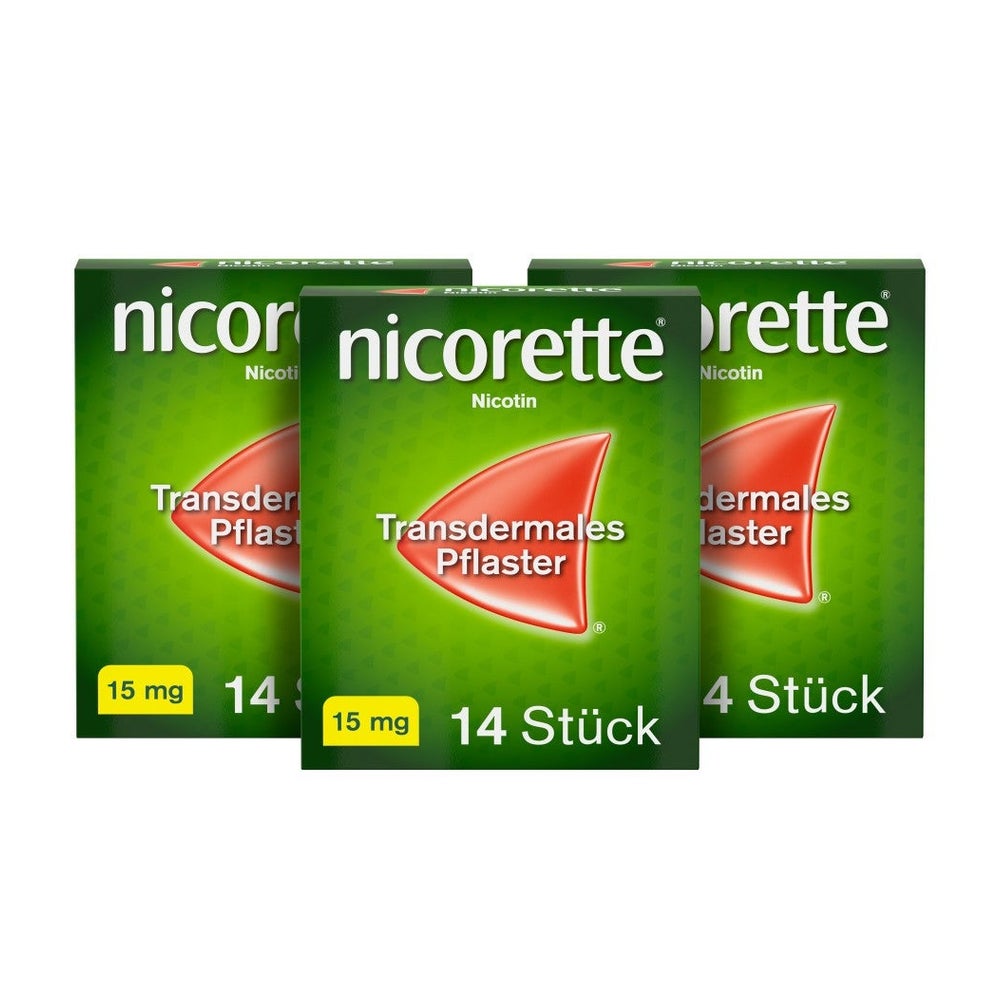 nicorette® TX Pflaster 15 mg Dreierpack 3X14 St