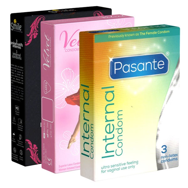 Ladies Mix No.2 – 3 Sorten Frauenkondome, Latex & latexfrei (10 Kondome) 9 St