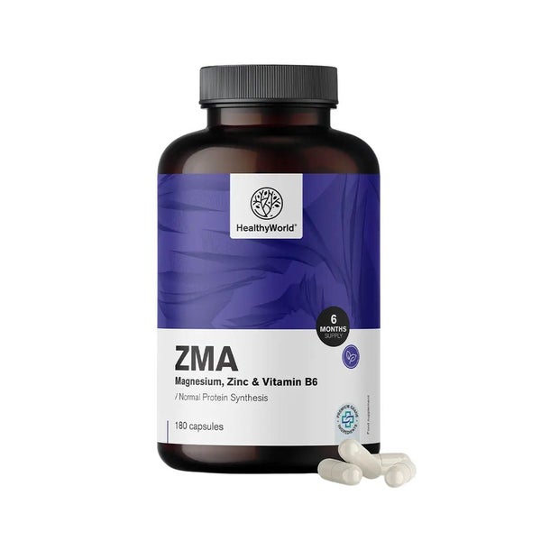 HealthyWorld ZMA – Magnesium, Zink und B6 180 St