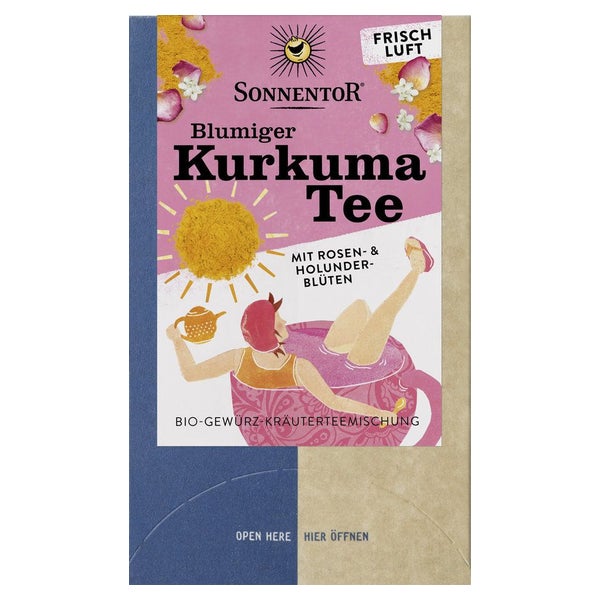 Sonnentor Blumiger Kurkuma Gewürz-kräutertee Bio 18 St