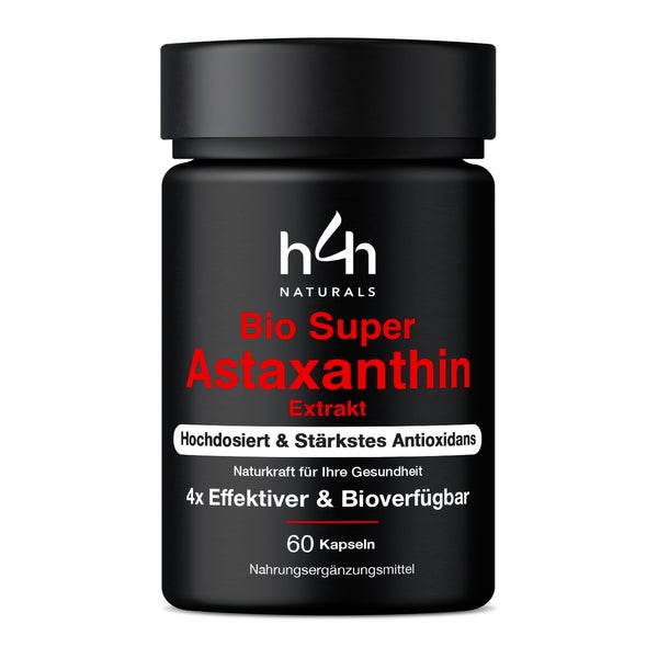 H4H Astaxanthin Kapseln Hochdosiert – Bio 60 mg