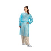 Medi-Inn PP-Besucherkittel, zum Binden, 115 x 137 cm, blau 100 St