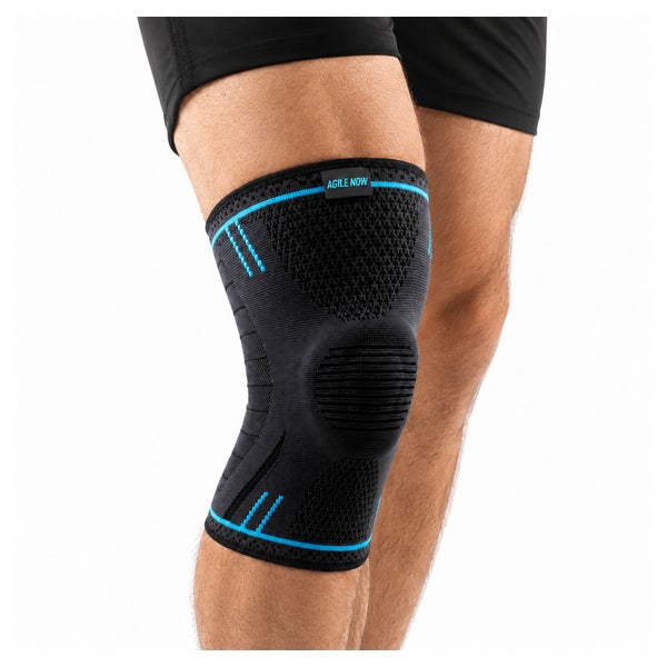 AGILE NOW Kniebandage Basic Plus Blau XXL 1 St