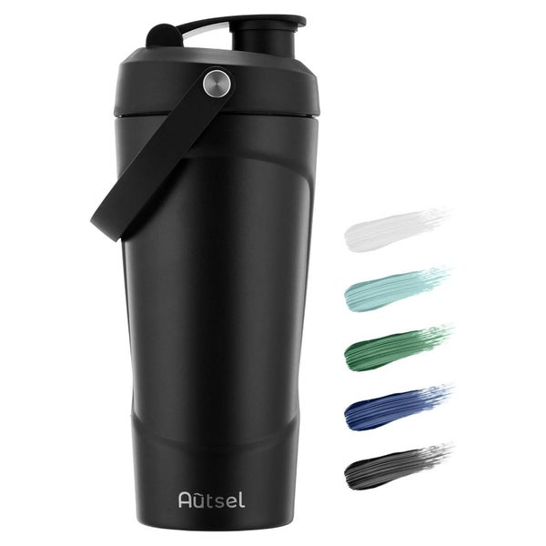 Edelstahl Protein Shaker 750ml mit Kugel Vakuum Isolier Bech 1 St