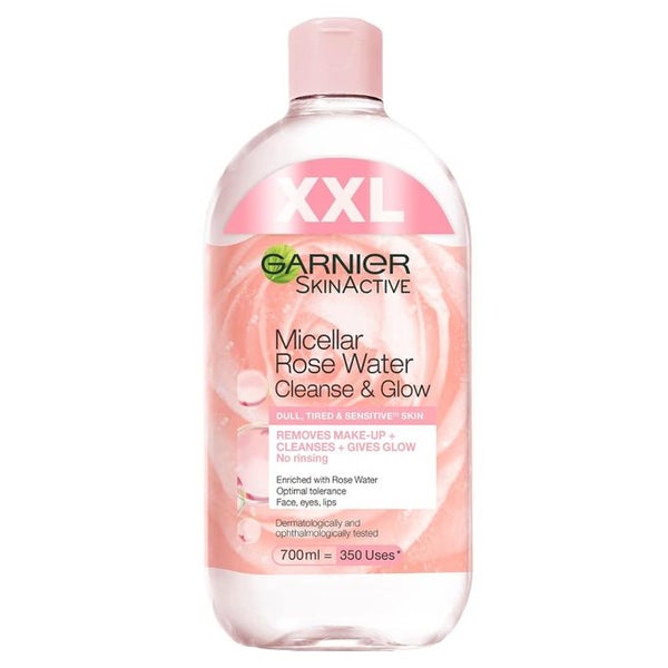 Garnier Mizellen Reinigungswasser, All-in-1 Reinigung mit Rosenwasser 700 ml