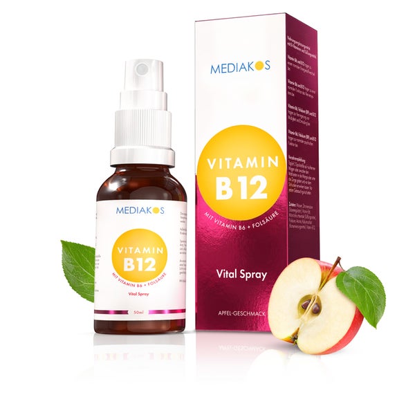 Mediakos® Vitamin B12 + B6 + Folsäure Vital Spray 50 ml