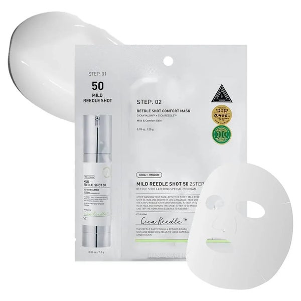 VT COSMETICS Cica Mild Reedle Shot 50 2-Schritt-Maske 1 St