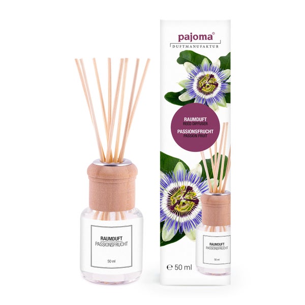 pajoma® Raumduft 50 ml inkl. Duftstäbchen, Passionsfrucht 50 ml