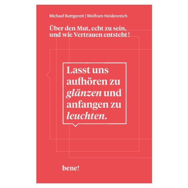 Lasst uns aufhören zu glänzen und anfangen zu leuchten 1 St