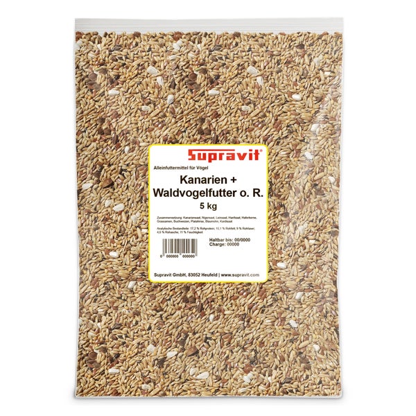 Supravit Kanarien- & Waldvogelfutter ohne Rübsen 2,5 kg 2500 g