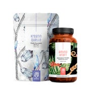 Kraft-Paket: Aminosäuren & Kreatin Monohydrat in einem veganen Bundle - AMINOKRAFT & KREATINQUELLE - NATURTREU® 0 g