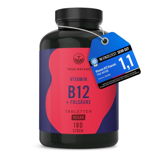 Vitamin B12 hochdosiert 1000µg Testsieger – 6 Monate Vorrat 180 St