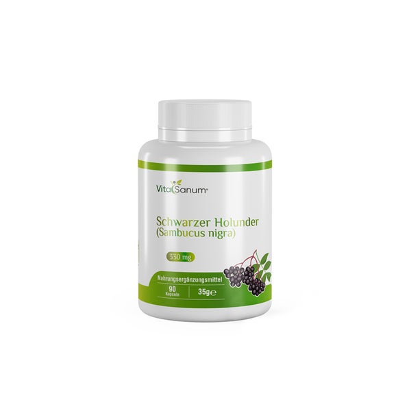 VitaSanum® - Schwarzer Holunder (Sambucus nigra) 330 mg 90 K  St