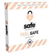 «Feel Safe» dünnere Kondome für ein natürliches Gefühl (36 Kondome) 36 St