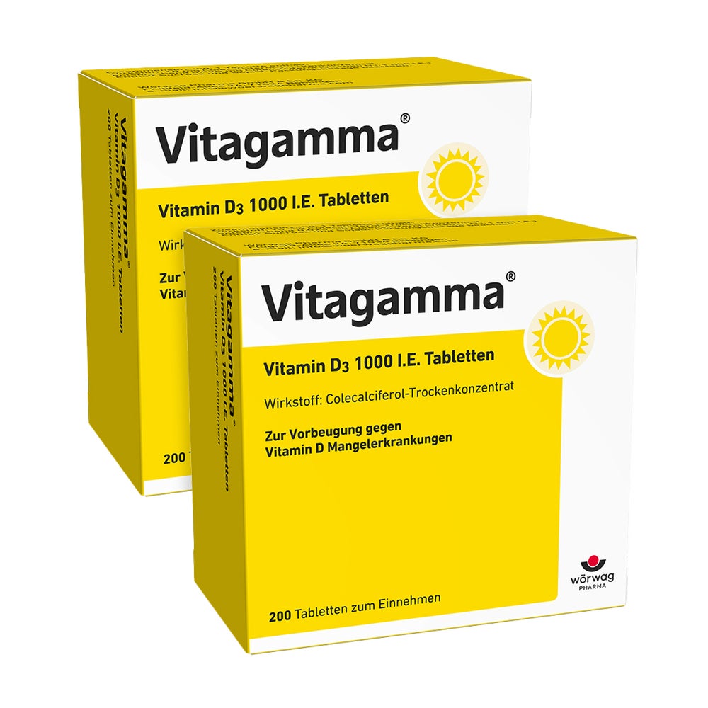 Vitagamma VitaminD3 1000I.E. Doppelpack 2X200 St