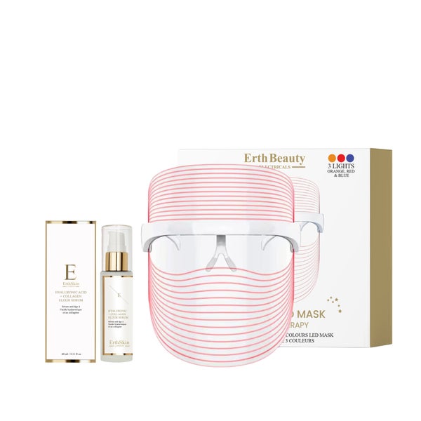 Kabellose LED-Maske mit 3 Farben + Hyaluronsäure- und Kollagen-Serum – 60 ml 500 g