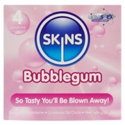 Produktabbildung: «Bubblegum» Kondome mit Kaugummi-Aroma - ohne Latexgeruch (4 Kondome) 4 St