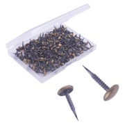 OMOTOOL Antike Polsternägel, 200 Stk., Messing beschichtet, für Möbel & Handwerk