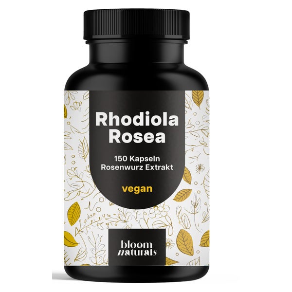 Rhodiola Rosea 500 mg - 150 Kapseln - Bloom Naturals 150 St