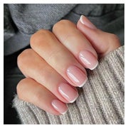 Press on Nails Kurz Squoval French Nude Nagelkleber FB2 1 St