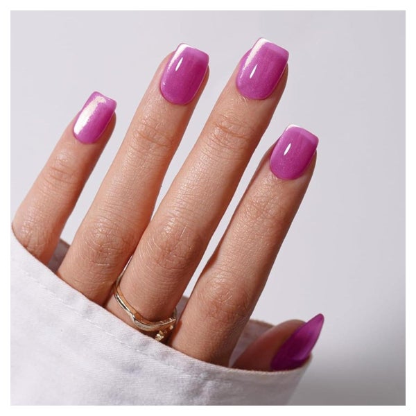 Falschnägel Cat Eye Kurz Sarg Glitzer Rosa 30 Kleber Hei 1 St