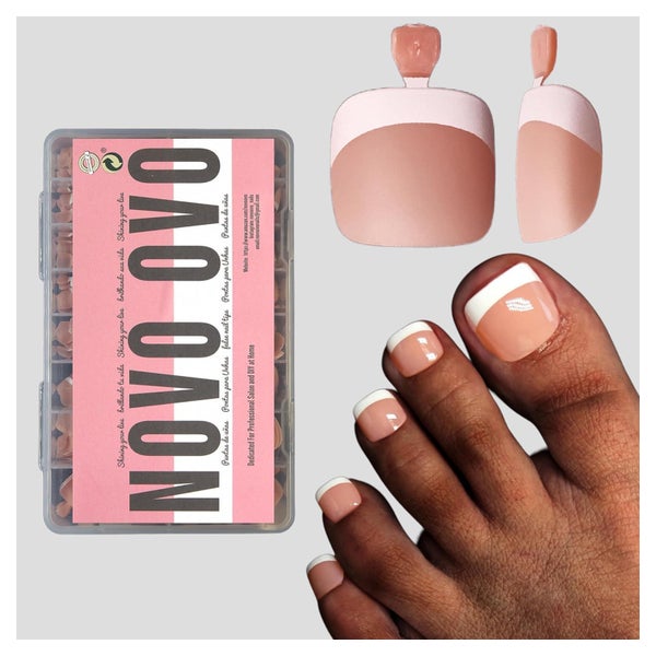 Fußnägel Kleben Zehennägel Gel Full French Tip Toenails Oran 1 St